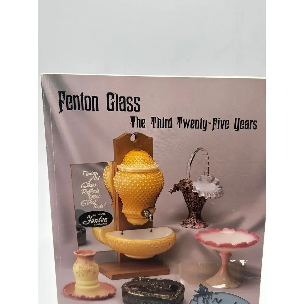Lot 3 Vintage Glass Collector Books Fenton 1989 Victorian Pattern Glass Heacock